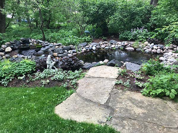 pathway leading to water feature