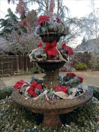 decorated fountain